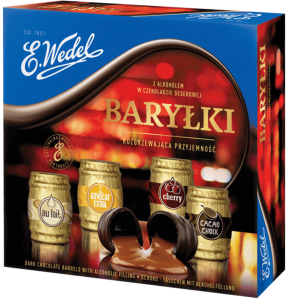 Baryłki z Alkoholem Wedel 200g